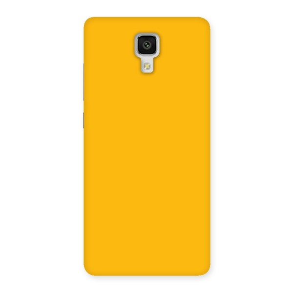 Gold Yellow Back Case for Xiaomi Mi 4