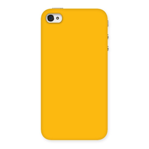 Gold Yellow Back Case for iPhone 4 4s