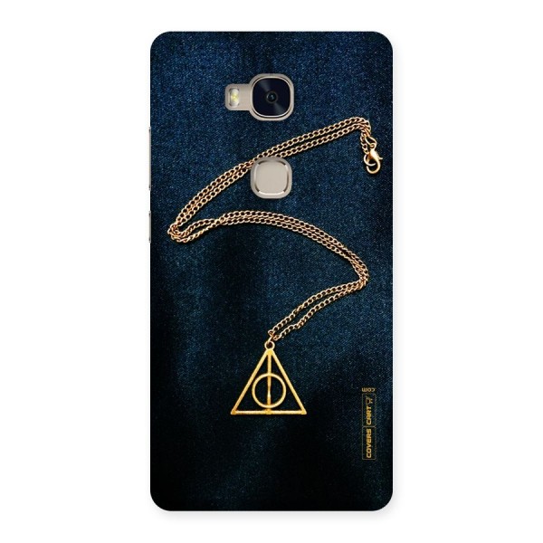 Golden Chain Back Case for Huawei Honor 5X