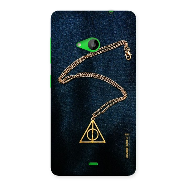 Golden Chain Back Case for Lumia 535
