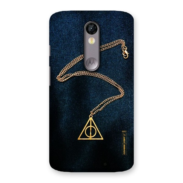Golden Chain Back Case for Moto X Force