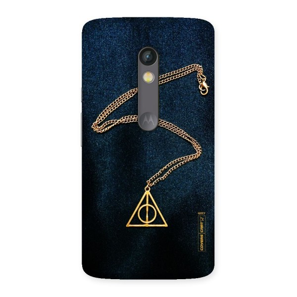 Golden Chain Back Case for Moto X Play