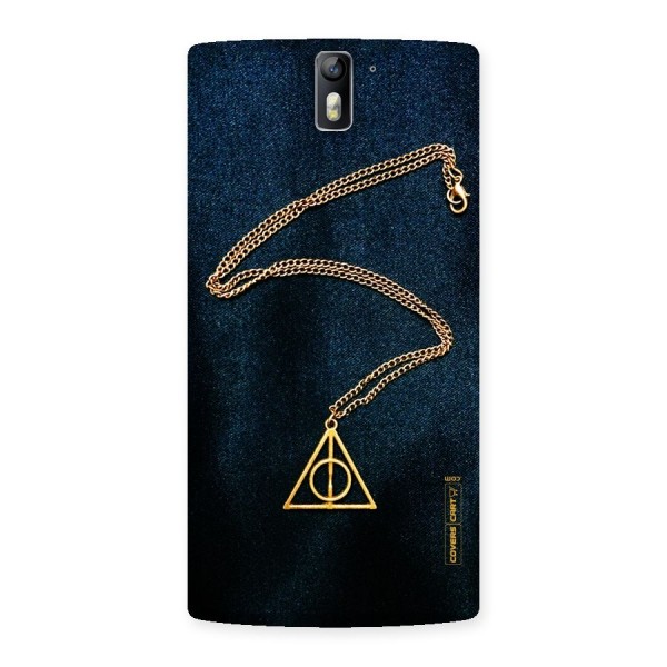 Golden Chain Back Case for One Plus One