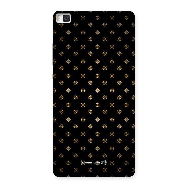 Golden Flowers Back Case for Huawei P8