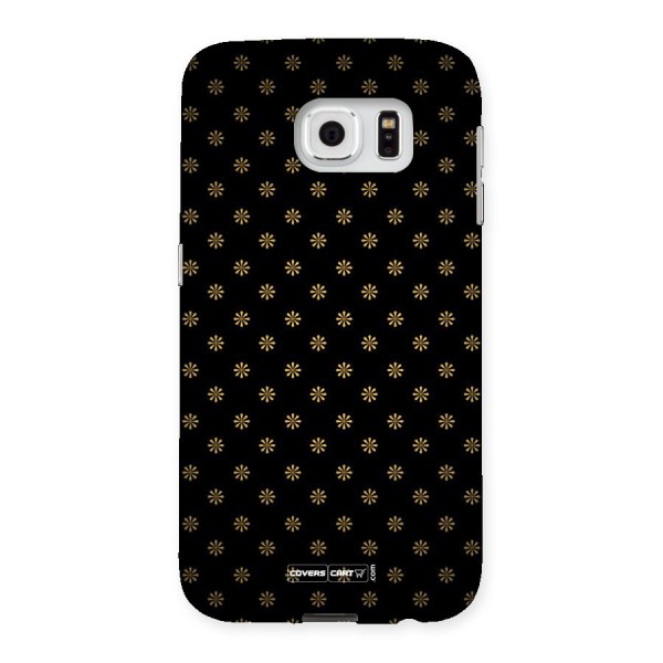 Golden Flowers Back Case for Samsung Galaxy S6