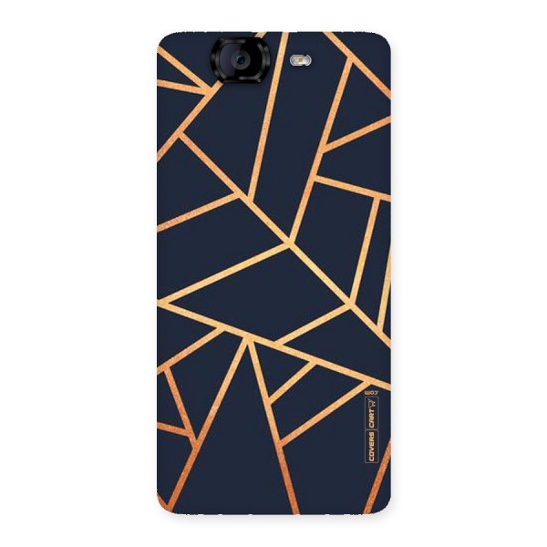 Golden Pattern Back Case for Canvas Knight A350