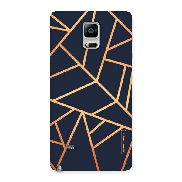 Golden Pattern Back Case for Galaxy Note 4