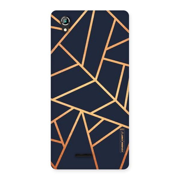Golden Pattern Back Case for Lava Iris 800