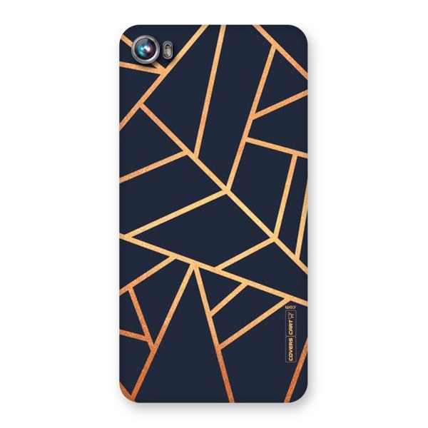 Golden Pattern Back Case for Micromax Canvas Fire 4 A107