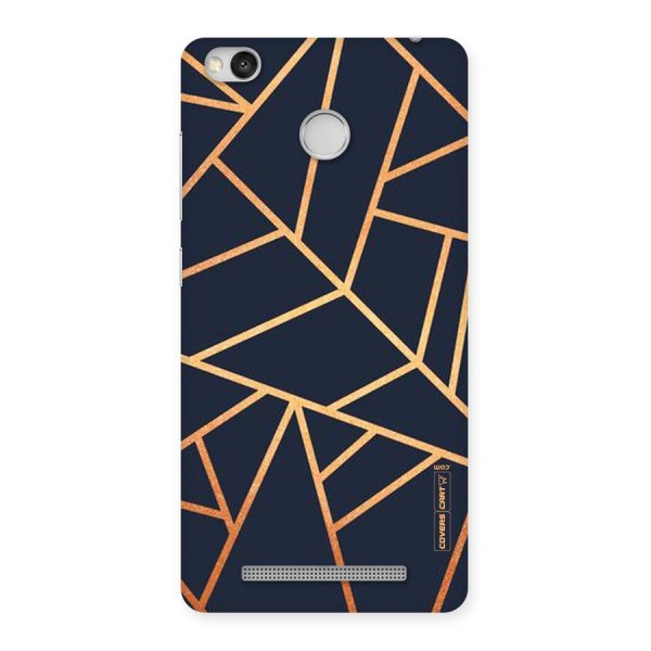 Golden Pattern Back Case for Redmi 3S Prime