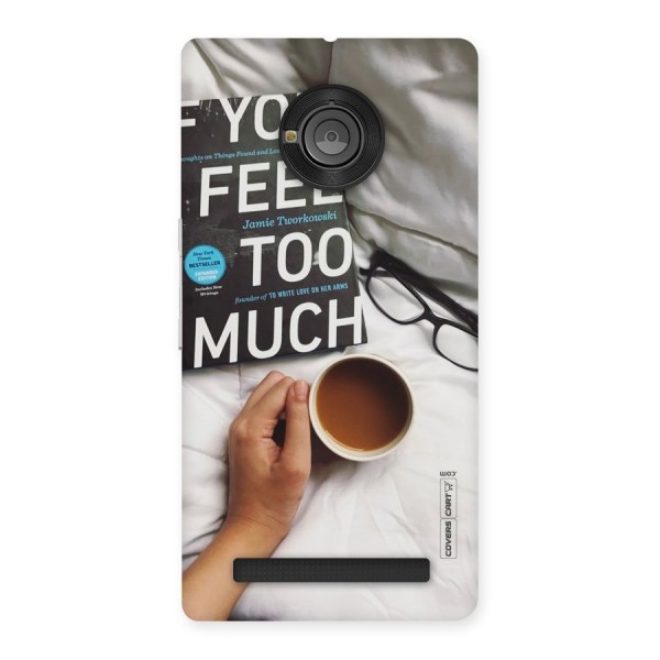 Good Reads And Coffee Back Case for Yu Yunique