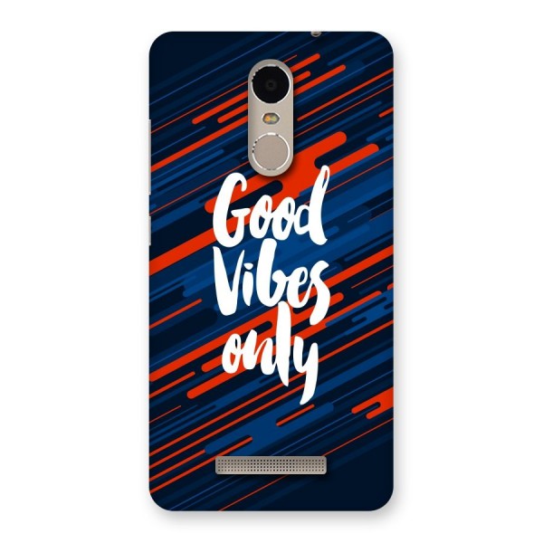 Good Vibes Only Back Case for Xiaomi Redmi Note 3