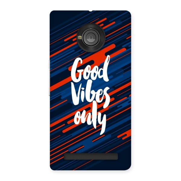 Good Vibes Only Back Case for Yu Yunique