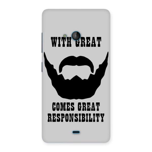 Great Beard Great Responsibility Back Case for Lumia 540