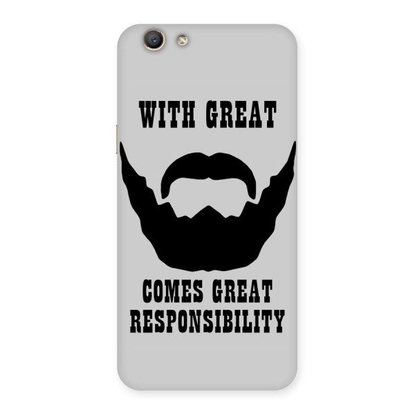 Great Beard Great Responsibility Back Case for Oppo F1s