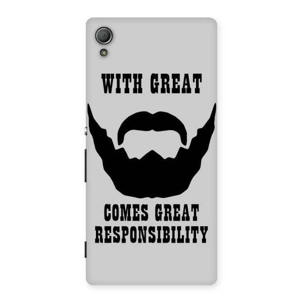 Great Beard Great Responsibility Back Case for Xperia Z3 Plus