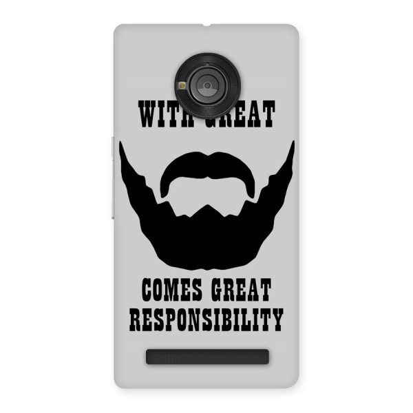Great Beard Great Responsibility Back Case for Yu Yunique