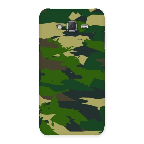 Green Camouflage Army Back Case for Galaxy J7