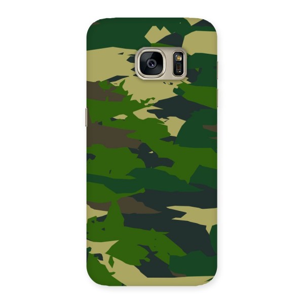Green Camouflage Army Back Case for Galaxy S7