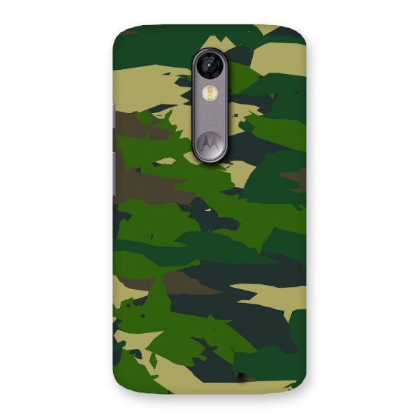 Green Camouflage Army Back Case for Moto X Force