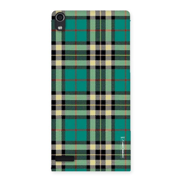 Green Check Back Case for Ascend P6
