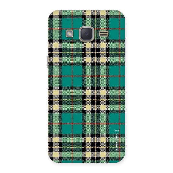 Green Check Back Case for Galaxy J2