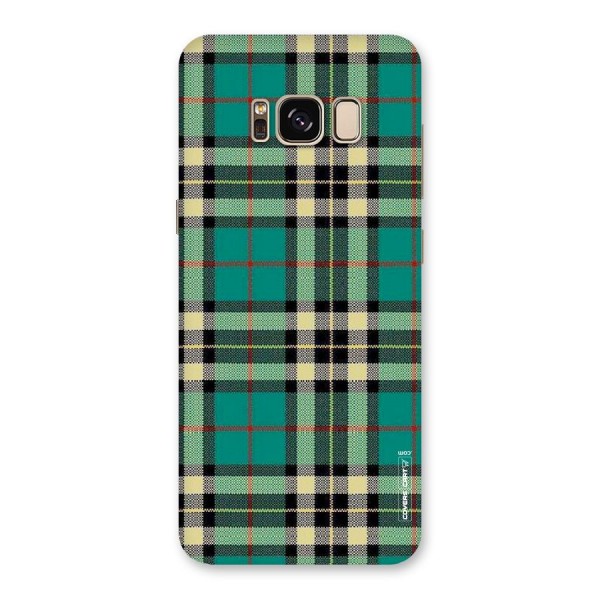 Green Check Back Case for Galaxy S8
