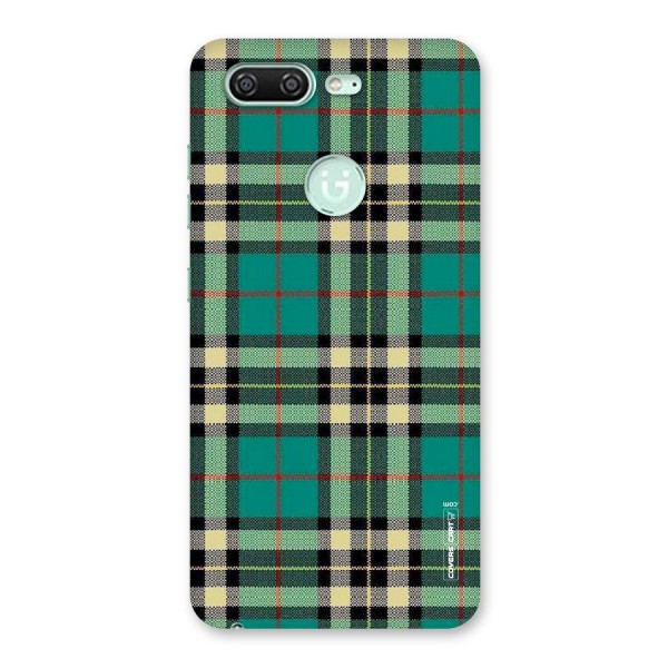 Green Check Back Case for Gionee S10