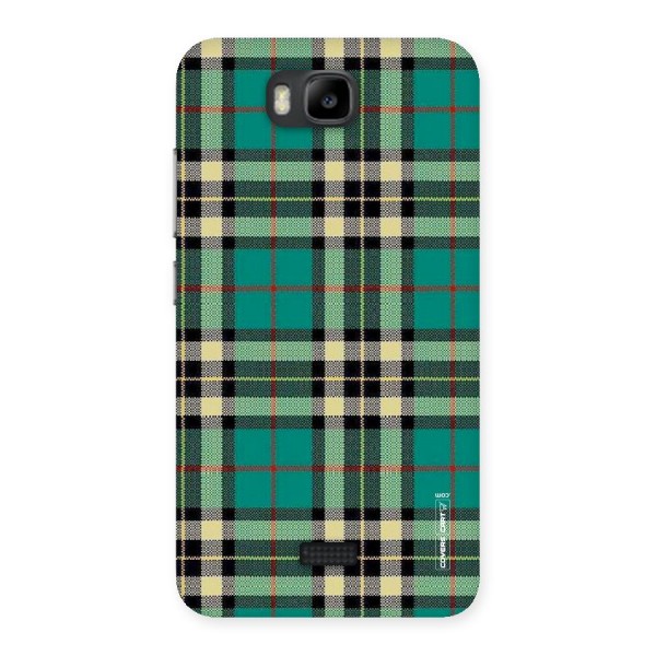 Green Check Back Case for Honor Bee