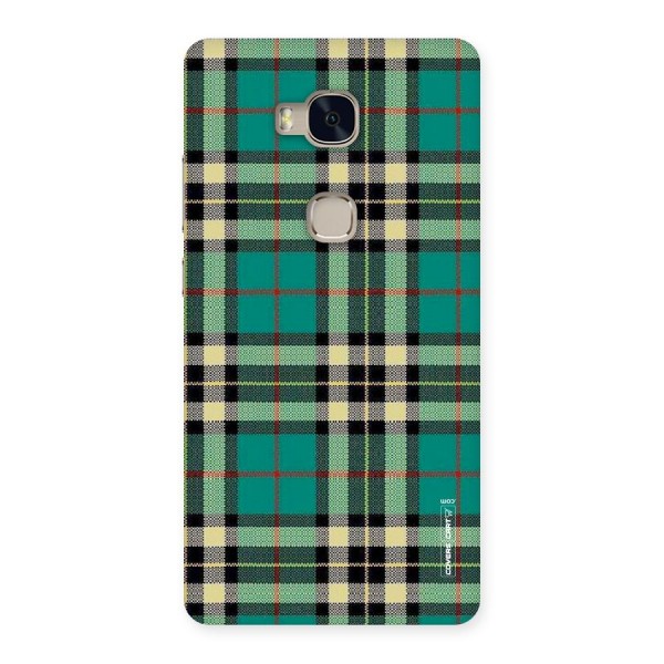 Green Check Back Case for Huawei Honor 5X