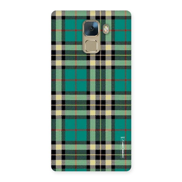 Green Check Back Case for Huawei Honor 7