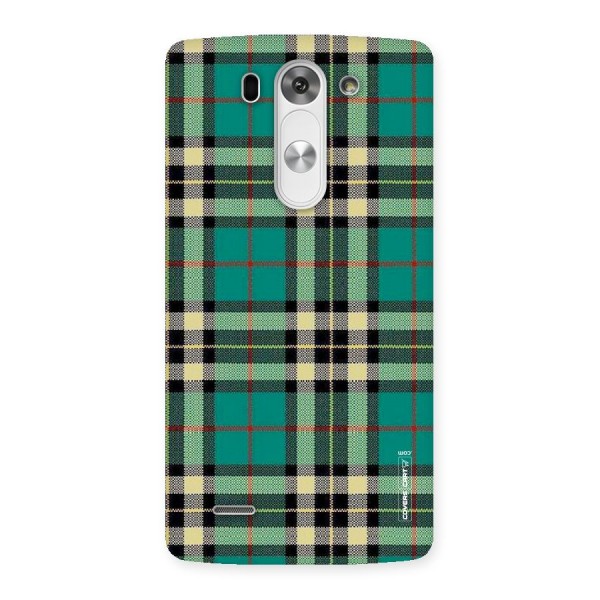 Green Check Back Case for LG G3 Beat