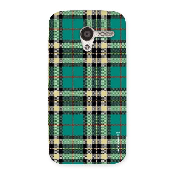 Green Check Back Case for Moto X