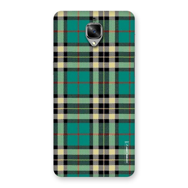 Green Check Back Case for OnePlus 3