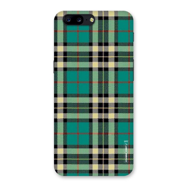 Green Check Back Case for OnePlus 5