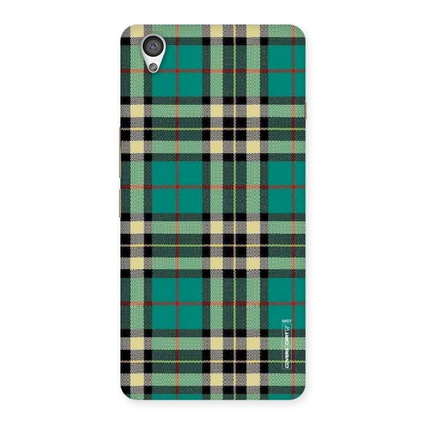 Green Check Back Case for OnePlus X