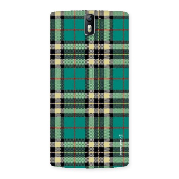 Green Check Back Case for One Plus One