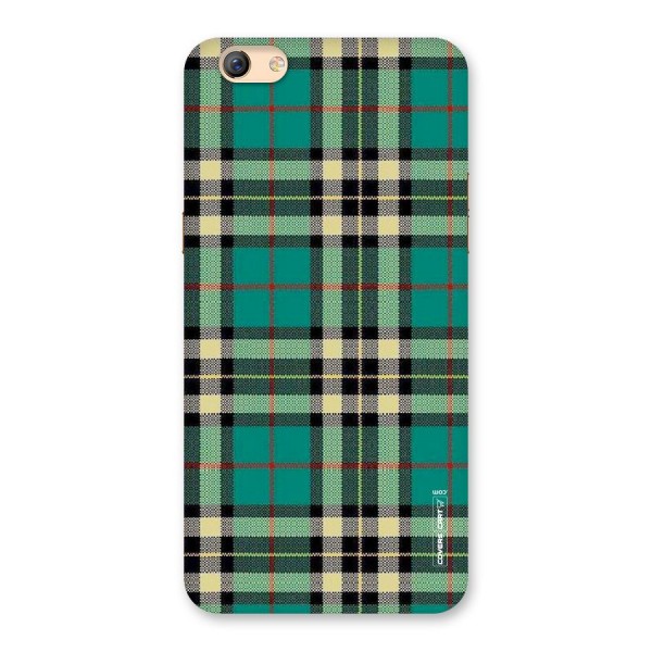 Green Check Back Case for Oppo F3 Plus