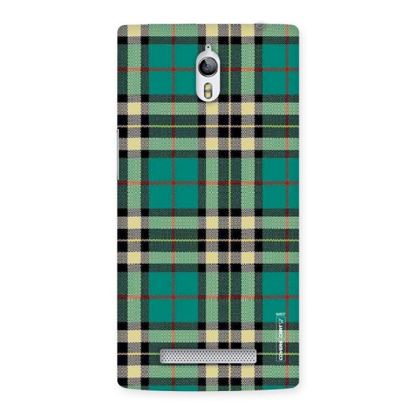 Green Check Back Case for Oppo Find 7