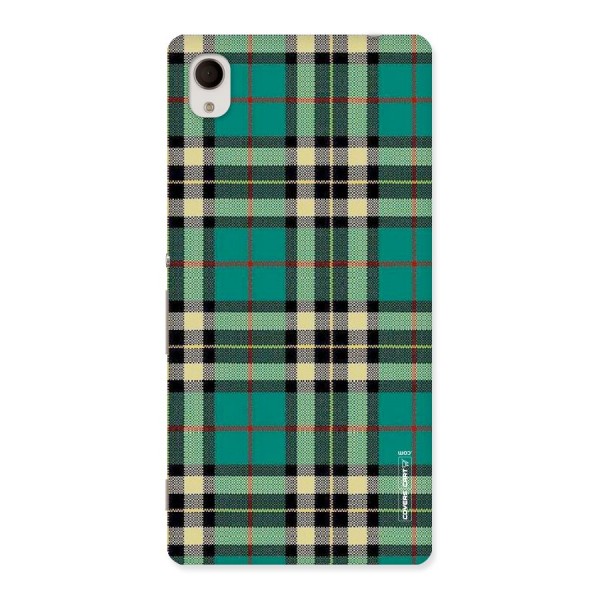 Green Check Back Case for Sony Xperia M4