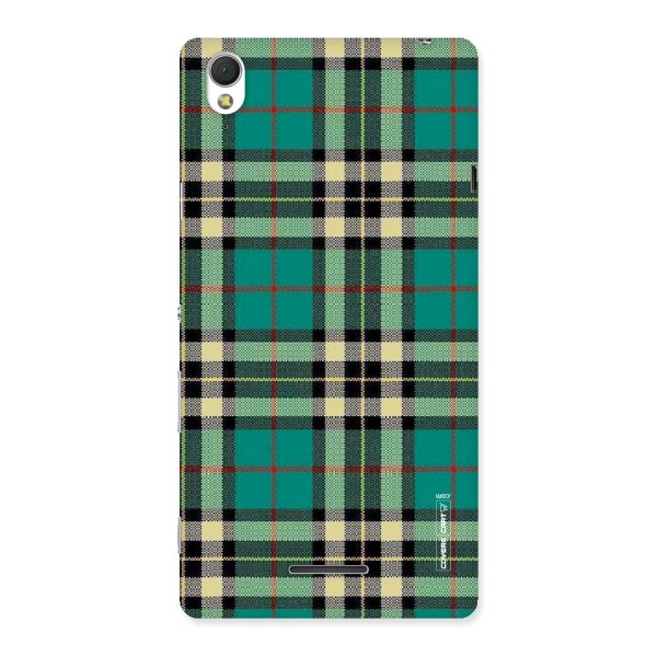Green Check Back Case for Sony Xperia T3