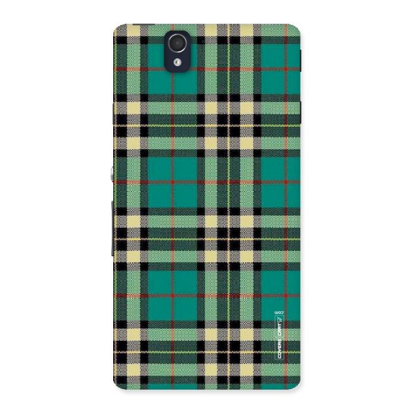 Green Check Back Case for Sony Xperia Z