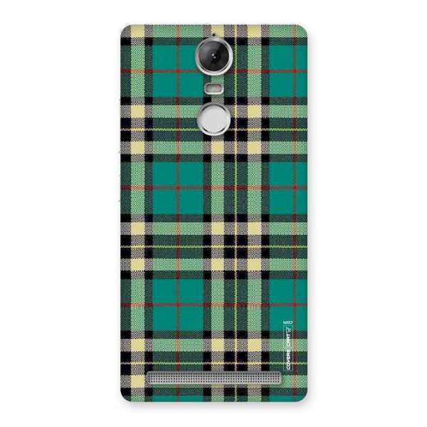 Green Check Back Case for Vibe K5 Note