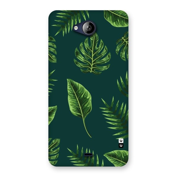 Green Leafs Back Case for Canvas Play Q355