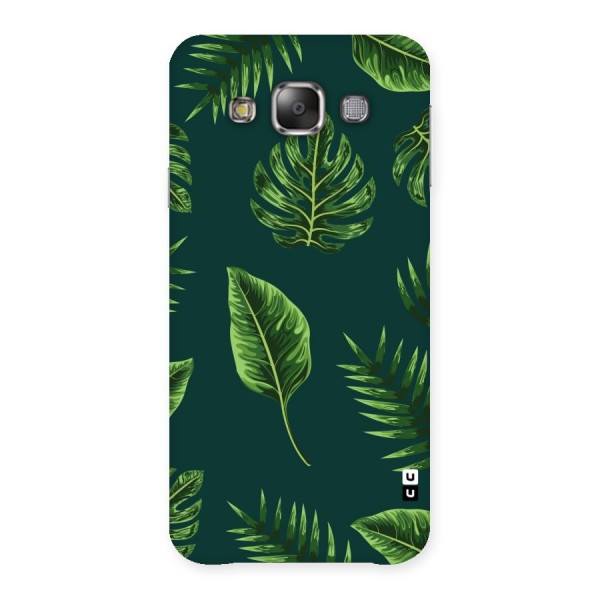 Green Leafs Back Case for Galaxy E7