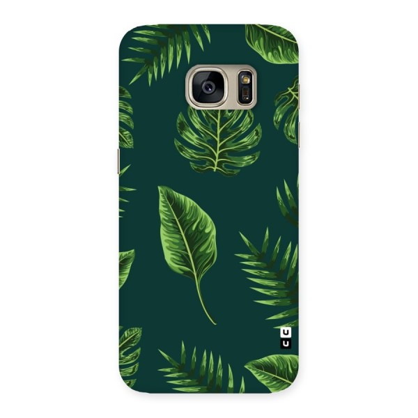 Green Leafs Back Case for Galaxy S7