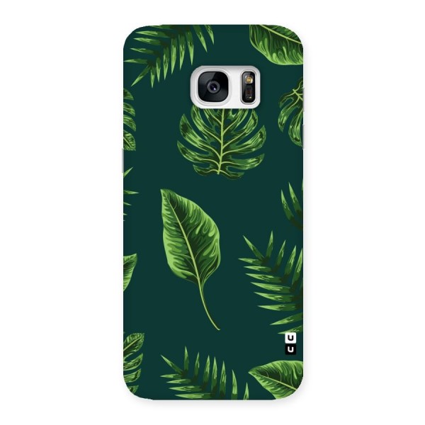 Green Leafs Back Case for Galaxy S7 Edge