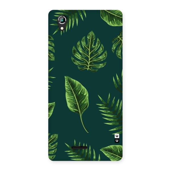 Green Leafs Back Case for Lava Iris 800