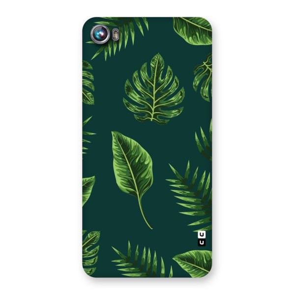 Green Leafs Back Case for Micromax Canvas Fire 4 A107