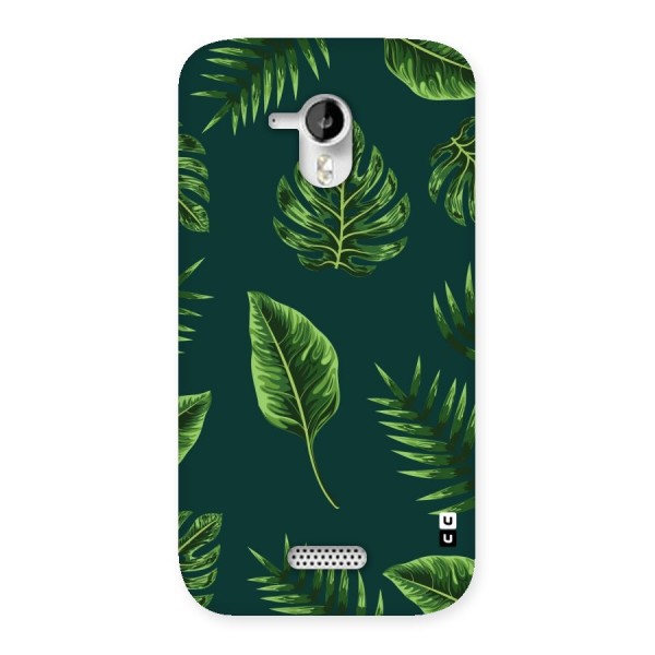 Green Leafs Back Case for Micromax Canvas HD A116